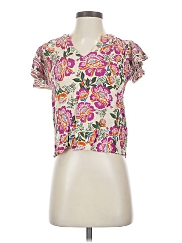 Nicole Miller Artelier Short Sleeve Blouse (view 1)