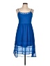 Mudd 100% Polyester Blue Cocktail Dress Size L - photo 1
