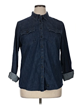 Harley Davidson 3/4 Sleeve Button Down Shirt