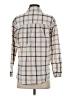Pilcro Plaid Ivory Long Sleeve Button-Down Shirt Size XS - photo 2