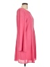 Everly 100% Polyester Solid Pink Casual Dress Size L - photo 4