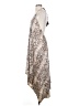 AaKaa 100% Polyester Paisley Tan Casual Dress Size S - photo 5