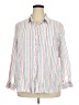 Gap Stripes White Long Sleeve Button-Down Shirt Size XXL - photo 1