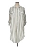 Torrid Stripes Green 3/4 Sleeve Button-Down Shirt Size 1X Plus (1) - photo 1
