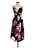 Crystal Doll Floral Black Cocktail Dress Size 11 - photo 1