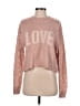 Z Supply 100% Acrylic Hearts Pink Pullover Sweater Size S - photo 1