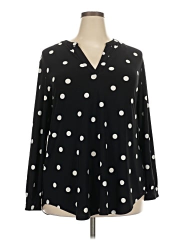Anne Klein Long Sleeve Blouse (view 1)