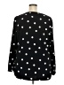 Anne Klein Polka Dots Black Long Sleeve Blouse Size 2X - photo 2