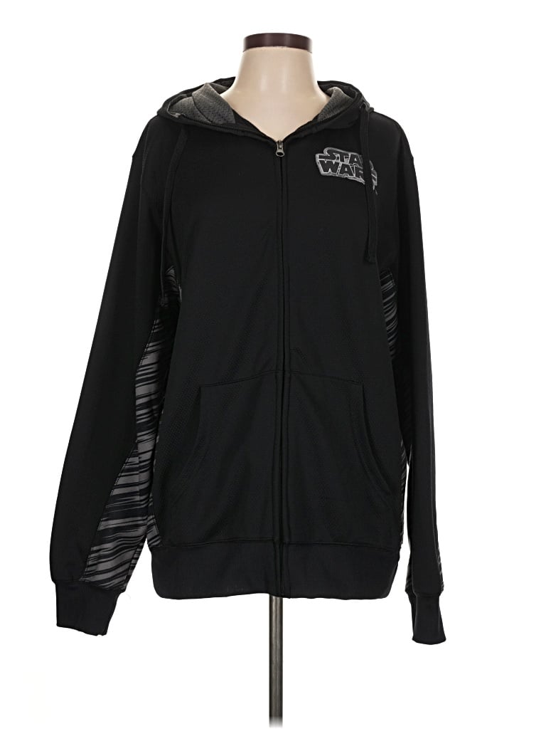 Pre-owned Star Wars Zip Up Hoodie In Black
