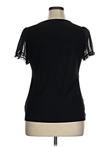 White House Black Market Short Sleeve Blouse (view 2)