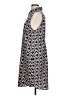 CAbi 100% Polyester Print Blue Casual Dress Size L - photo 5