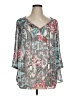 Daniel Rainn 100% Polyester Gray 3/4 Sleeve Blouse Size 1X - photo 1