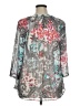 Daniel Rainn 100% Polyester Gray 3/4 Sleeve Blouse Size 1X - photo 2