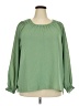 Jessica Simpson 100% Polyester Green 3/4 Sleeve Blouse Size XXL - photo 1