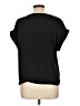 Nine West 100% Polyester Black Short Sleeve Top Size L - photo 2