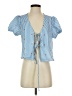 Shein Blue Short Sleeve Blouse Size 2 - photo 1