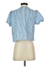 Shein Blue Short Sleeve Blouse Size 2 - photo 2