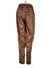 Lavender Brown 100% Polyester Animal Print Brown Casual Pants Size XS - photo 2