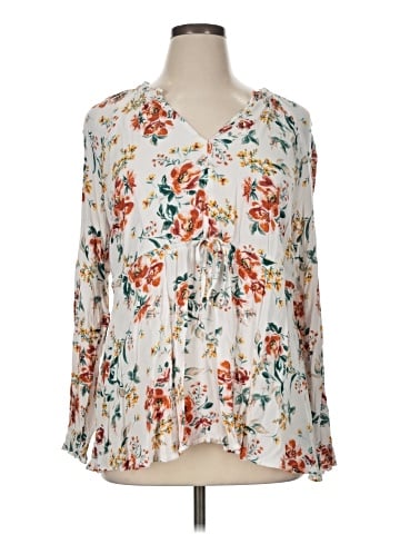 Torrid 3/4 Sleeve Blouse (view 1)