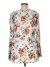 Torrid 100% Rayon Floral Ivory 3/4 Sleeve Blouse Size 1X Plus (1) - photo 2