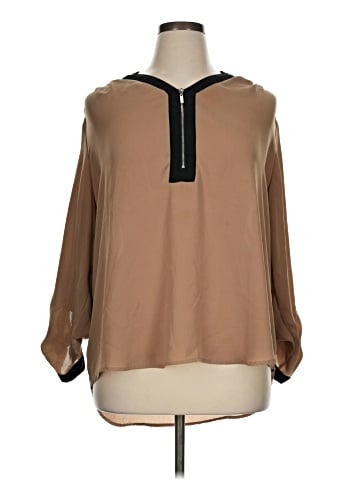 NY Collection Long Sleeve Blouse (view 1)