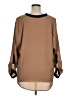 NY Collection 100% Polyester Tan Long Sleeve Blouse Size 1X - photo 2