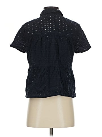 Madewell Eyelet Seamed Button-Down Shirt (view 2)