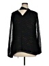 Trina Turk 100% Polyester Polka Dots Black Long Sleeve Blouse Size XL - photo 1