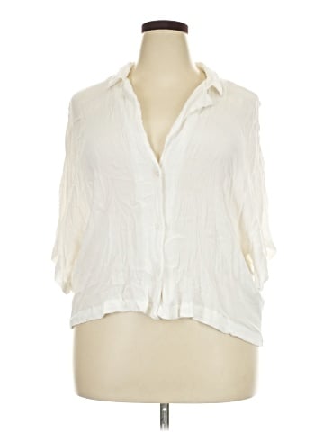H&M 3/4 Sleeve Button-Down Shirt (view 1)