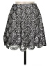 Verty Paisley Silver Formal Skirt Size M - photo 1