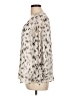Vince Camuto 100% Polyester Ivory Long Sleeve Blouse Size L - photo 5