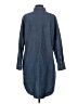 Easel 100% Cotton Blue 3/4 Sleeve Button-Down Shirt Size S - photo 2