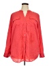 Calvin Klein 100% Polyester Red Long Sleeve Blouse Size 2X - photo 1
