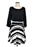 Shasa Stripes Black Casual Dress Size M - photo 1