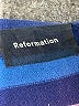 Reformation Stripes Blue Cashmere Pullover Sweater Size S - photo 7
