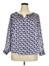 Talbots 100% Polyester Blue 3/4 Sleeve Blouse Size 2X (petite) - photo 1