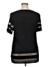 Occasion Black Short Sleeve Top Size 1X - photo 2
