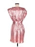 Glam 100% Polyester Metallic Pink Cocktail Dress Size M - photo 2