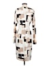 Calvin Klein 100% Polyester Graphic Ivory Cocktail Dress Size 2 (estimated) - photo 2