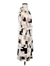 Calvin Klein 100% Polyester Graphic Ivory Cocktail Dress Size 2 (estimated) - photo 4