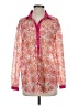 Ramy Brook 100% Polyester Paisley Pink Long Sleeve Blouse Size XS - photo 1