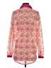 Ramy Brook 100% Polyester Paisley Pink Long Sleeve Blouse Size XS - photo 2
