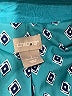 Chico's 100% Cotton Floral Teal Raincoat Size Med (1) - photo 6