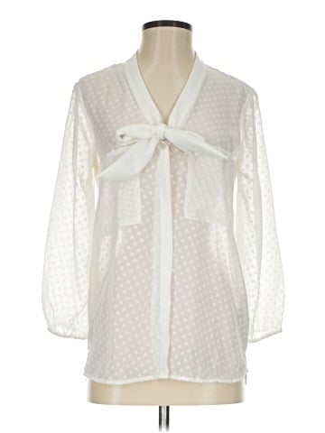 Zara Basic 3/4 Sleeve Blouse (view 1)