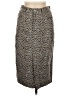 FRNCH 100% Polyester Animal Print Brown Casual Skirt Size M - photo 1