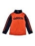 Adidas 100% Polyester Orange Track Jacket Size 7 - photo 1