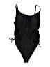 Unbranded Solid Black One Piece Swimsuit Size XL - photo 1