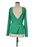 CAbi Green Long Sleeve Blouse Size M - photo 1