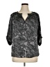 Gibson Paisley Gray 3/4 Sleeve Blouse Size XL - photo 1