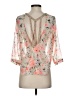 Pastel 100% Polyester Pink 3/4 Sleeve Blouse Size S - photo 2
